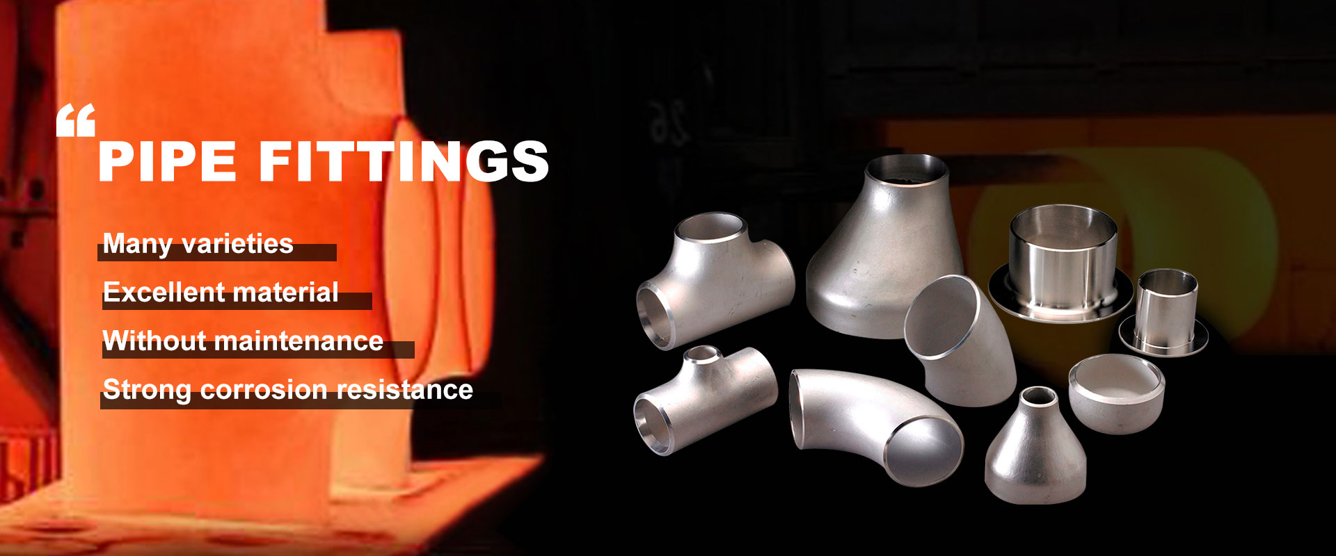 Rustfritt stål forlenget store og små hodereduksjonsfabrikk